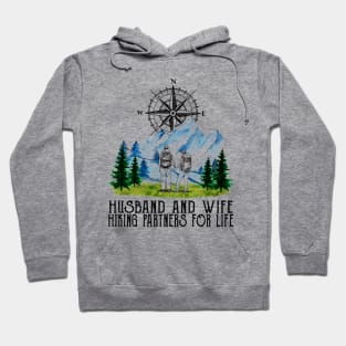 Husband And Wife Hiking Partners For Life Hoodie